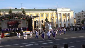 Выступление на пл. Ленина в Барановичах