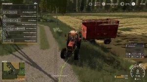Перевозка сена или соломы с полей с помощью «AutoDrive» и Coorsplay для Farming Simulator 19.