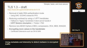 SAINTCON 2018 - Bill Clay III - Using metadata and telemetry to detect malware in encrypted traffic