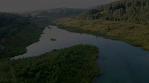 Река Суенга, Новосибирская область. Здесь шла добыча золота. Всё изрыли. Полёт над озёрами.