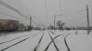 Челябинский трамвай. Маршрут 12 в обе стороны