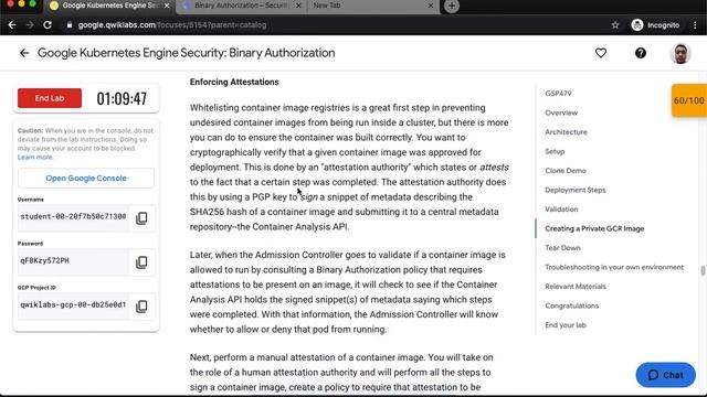 Google Kubernetes Engine Security Binary Authorization GSP479 смотреть онлайн