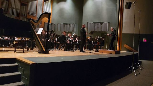 John Shanks trombone - Red Sky Anthony Barfield with WTAMU Symphonic Band live 2122023
