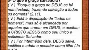 Lição 13, A Manifestação da Graça da Salvação, 5 parte, 3Tr15, Ev Henrique