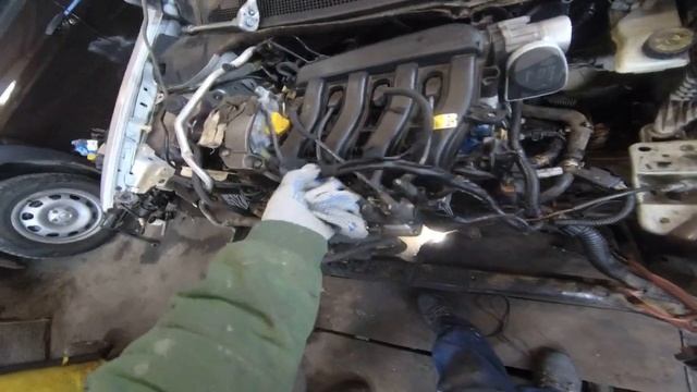 RENAULT MEGANE Замена двигателя.