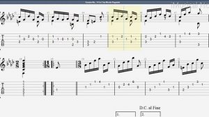 Guitar TAB - Niccolò Paganini : Sonata No 14 | Tutorial Sheet Lesson #iMn