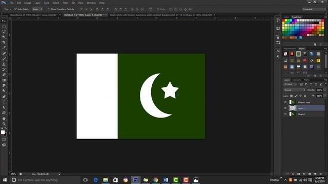Class no.24: Ripple a flag in Photoshop using Displacement Maps by #BushraAzeem