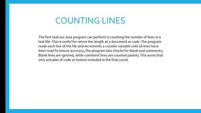JAVA PROGRAM FOR COUNTING LINES, WORDS, CHARACTERS IN A TEXT FILE смотреть онлайн