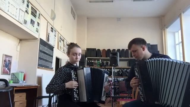 1075 Дуэт баянистов Мальгина София, Какшин И А г Екатеринбург Волжские напевы смотреть онлайн