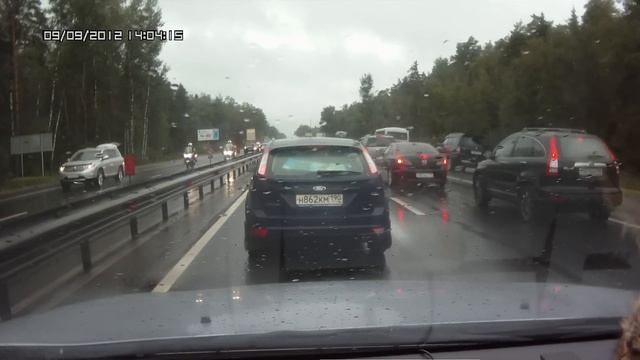 Икона, кортеж, трасса М-7, 09.09.2012 смотреть онлайн