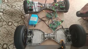 Прошивка 2-х плат гироскутера под RC радиоуправление 4WD. Демо видео к заказу для А.
