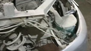 Тойота Функарго ремонт переднего крыла фронт работ