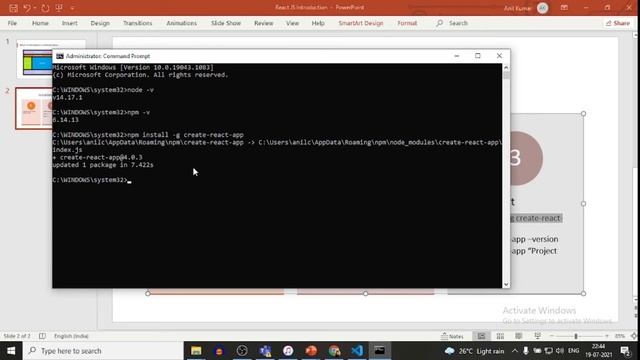 ReactJS Tutorial - Introduction - Installation React JS - Setup React Environment - ReactJS Tutoria