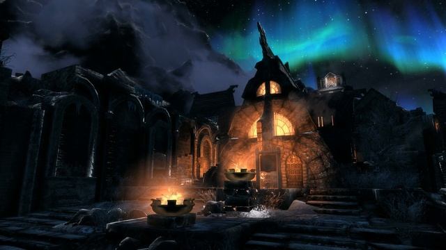 Skyrim at Night | 10 Hour Music and Ambience смотреть онлайн