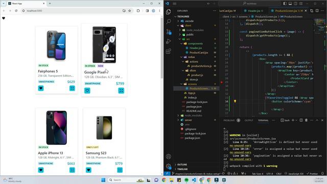 46. Pagination & Favorites On ProductsScreen