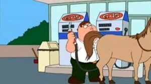 Питер заправляет лошадь  (Family Guy) Гриффины