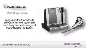 Plantronics WO101 Savi Office MOC Convertible DECT Video Overview
