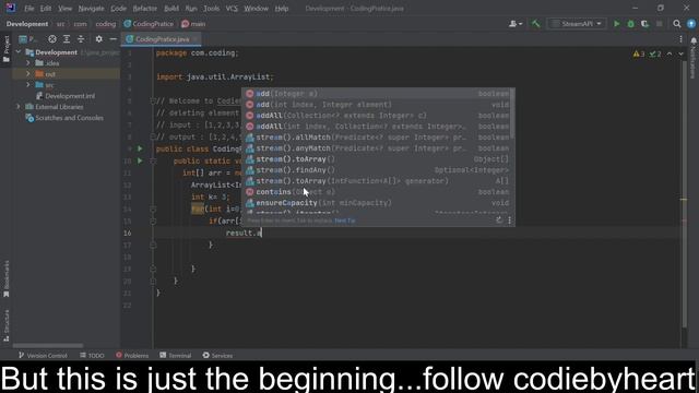 Java program to delete array element смотреть онлайн