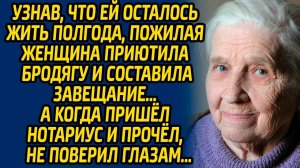 Узнав, что ей осталось жить полгода, пожилая женщина приютила бродягу и составила завещание, а когда