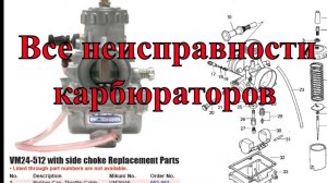 подробный разбор неисправностей карбюратора от моторов 157