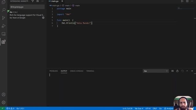 Compilar y Depurar un archivo de Go en Visual Studio Go смотреть онлайн