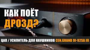 Как поёт дрозд? Обзор ЦАП / усилителя для наушников Cen.grand 9i-92SA III