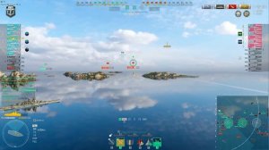 Battleship Shikishima: 406k on map Greece (EU damage record) - World of Warships