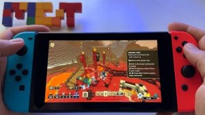 Minecraft Legends | Nintendo Switch handheld gameplay