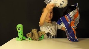 Майнкрафт Видео - Игрушки для Детей - Влог Распаковка - Крипер, Гаст, Эндермен