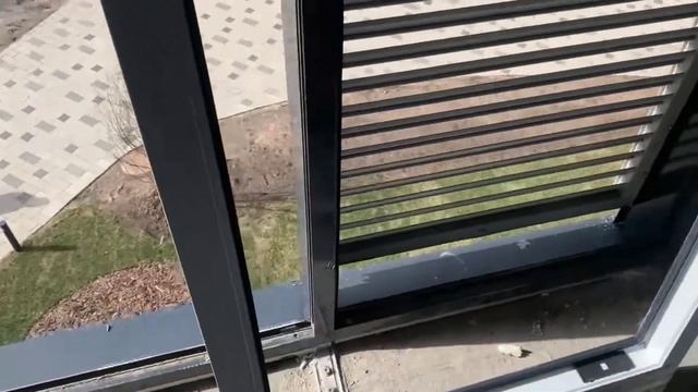 #жкодинград Маршала Бирюзова 7к3 - Заменили остекление лоджии на Rehau с сохранением решетки. смотреть онлайн