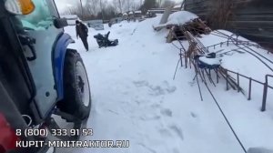 Как установить снегоротор с бензиновым двигателем на Еврорамку фронтального погрузчика