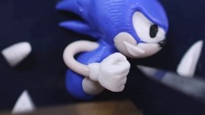 I made a mini SONIC THE HEDGEHOG Game with LEGO & CLAY