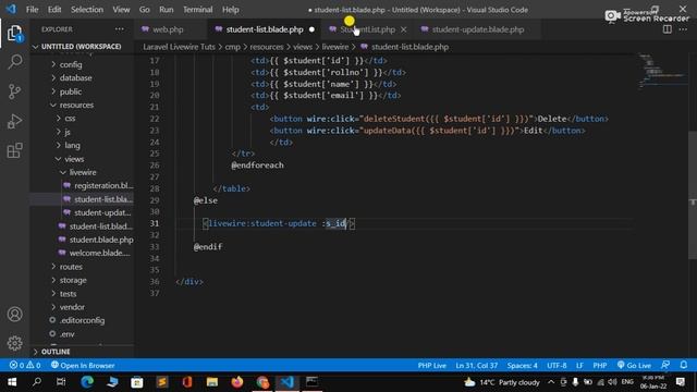 Laravel Livewire Tutorial #17 - How To Update Data To Database In Livewire In Hindi