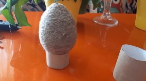 Мастер-класс "Пасхальное яйцо из джута"