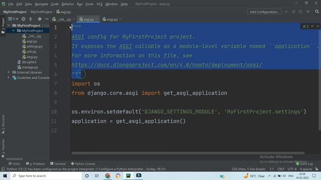 Lecture - 6  |  __init__.py, wsgi.py & asgi.py file in Django | In Hindi