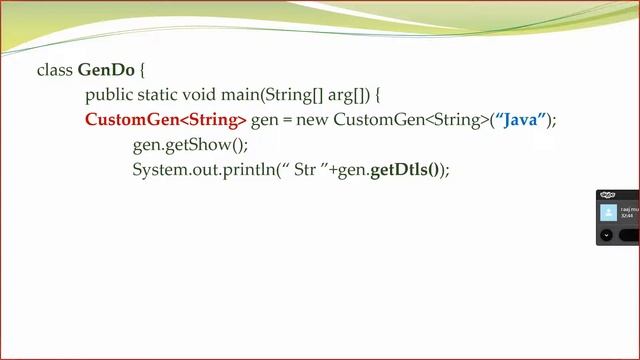 Generics, Generics Class, Bounded Type, Generic Methods with wild words,Custom Generic classes