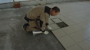 Промышленная Укладка Керамогранита на пол. 200 м2 в день.Укладка плитки компания Adrenalin Builder