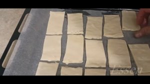 СЛОЁНЫЕ ЯЗЫЧКИ! СЛОЙКИ С ОРЕХОВОЙ НАЧИНКОЙ К ЧАЮ! ХРУСТЯЩИЕ ВОСХИТИТЕЛЬНО ВКУСНЫЕ!