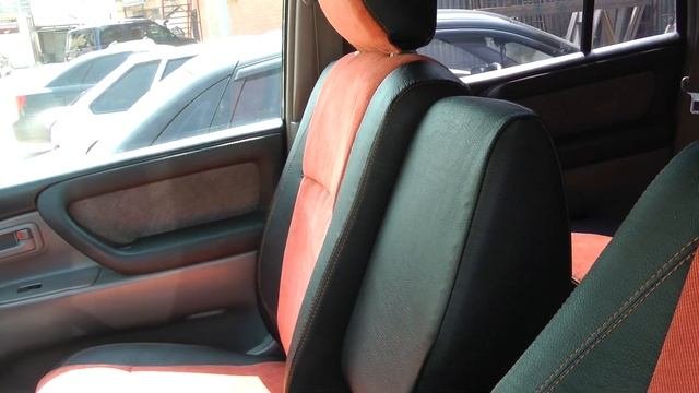 Авточехлы из экокожи для ТЛК 105 Установка
