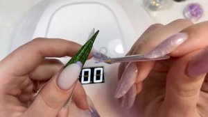 Выкладной френч простым способом / Очень длинные ногти / Аквариумный дизайн