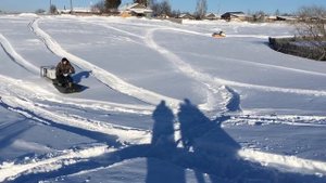 Снегоход Буран, Тайга или мотобуксировщик толкач? Сравнительный тест в заснеженную горку