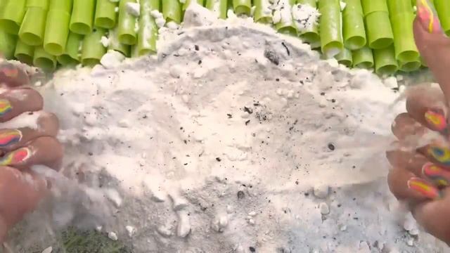 АСМР Пищевая сода хрустящая ? Измельчение мыльниц с крахмалом Снятие пленки ? Резка мыла