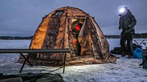 ВОТ ЭТА РАЗДАЧА! СДЕЛАЛИ ПЕРЕСТАНОВКУ В ПАЛАТКЕ. ТЕПЕРЬ КАК В КВАРТИРЕ. ЗИМНЯЯ РЫБАЛКА С НОЧЕВКОЙ.