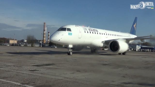 В Борисполе встретили новый самолёт Embraer-190-E2 водной радугой смотреть онлайн