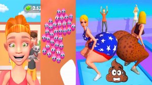 Мобильные игры Parasite Cleaner и Twerk Race прохождение, геймплей и новые уровни для Android и iOS