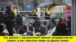 Что делать с мигрантами? Целые государства не знают, а вот простые люди на Дзене знают