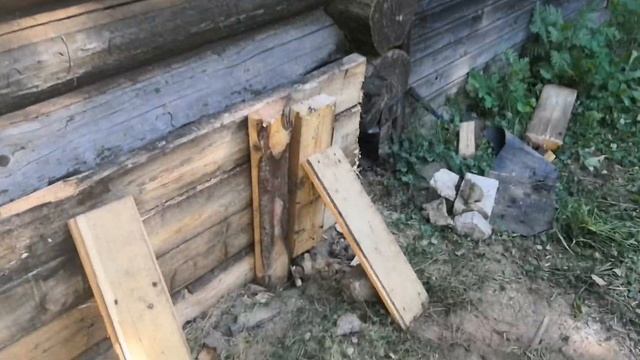 Ремонт помывочной и сруба в старенькой бане смотреть онлайн