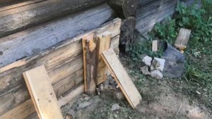 Ремонт помывочной и сруба в старенькой бане