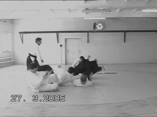 Aikido IWAMA RYU Botov Sergey shihan - Multiple attack archive footage