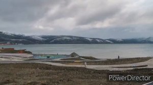 Прогулка на авто по Магадану первая после отпуска. Начало ноября 2019 в Магадане. Сквер Маяк